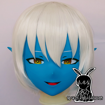 (RB323)Customize Full Head Quality Handmade Female/Girl Resin Japanese Anime Cartoon Character Kig Cosplay Kigurumi Mask
